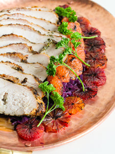 Herb Crusted Turkey with Caramelized Citrus & Burnt Miso