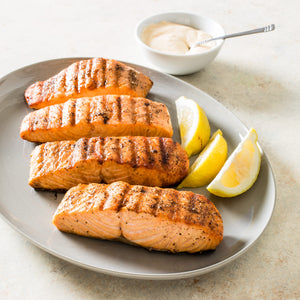 Grilled Salmon with Herb Shallot Butter (GF, NF)