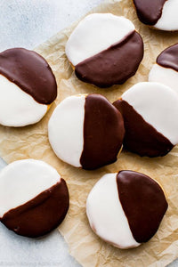 Mini NY Deli “Black and White” Cookies  (V, NF) 